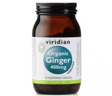 Viridian Organic Ginger 400mg 90 kapslí