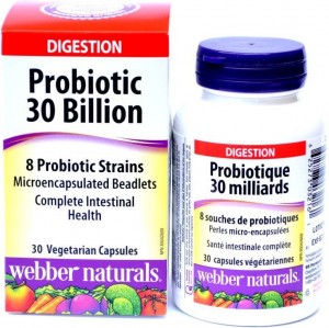 WEBBER NATURALS Probiotic 30 Billion 30 kapslí