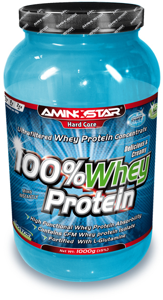 Aminostar 100% Whey Protein CFM 2000 g - jahoda
