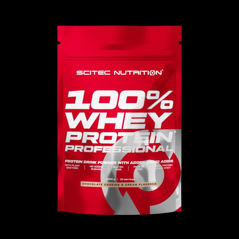 Scitec Nutrition Scitec 100% Whey Protein Professional 1000 g - Jahoda/bílá čokoláda