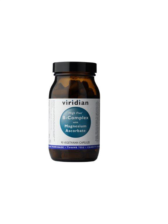 Viridian Nutrition Viridian High B5 Complex with Magnesium Ascorbate 90 kapslí