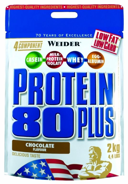 Weider Protein 80 Plus 2000 g - lesní plody