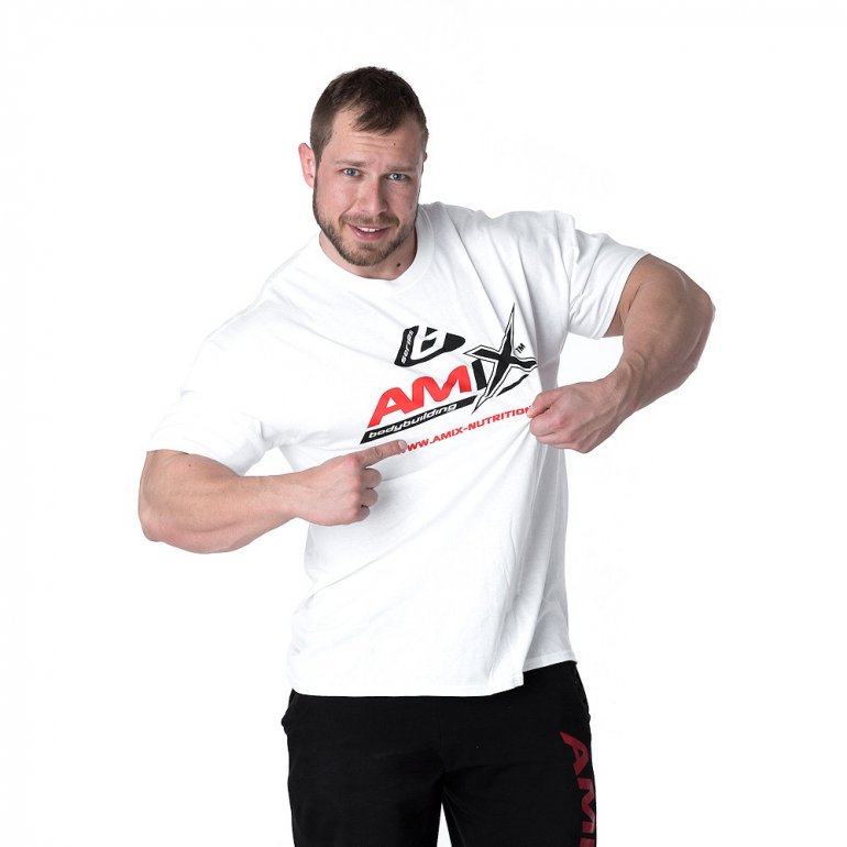 Amix Tshirt "Bodybuilding" - bílé - vel. M