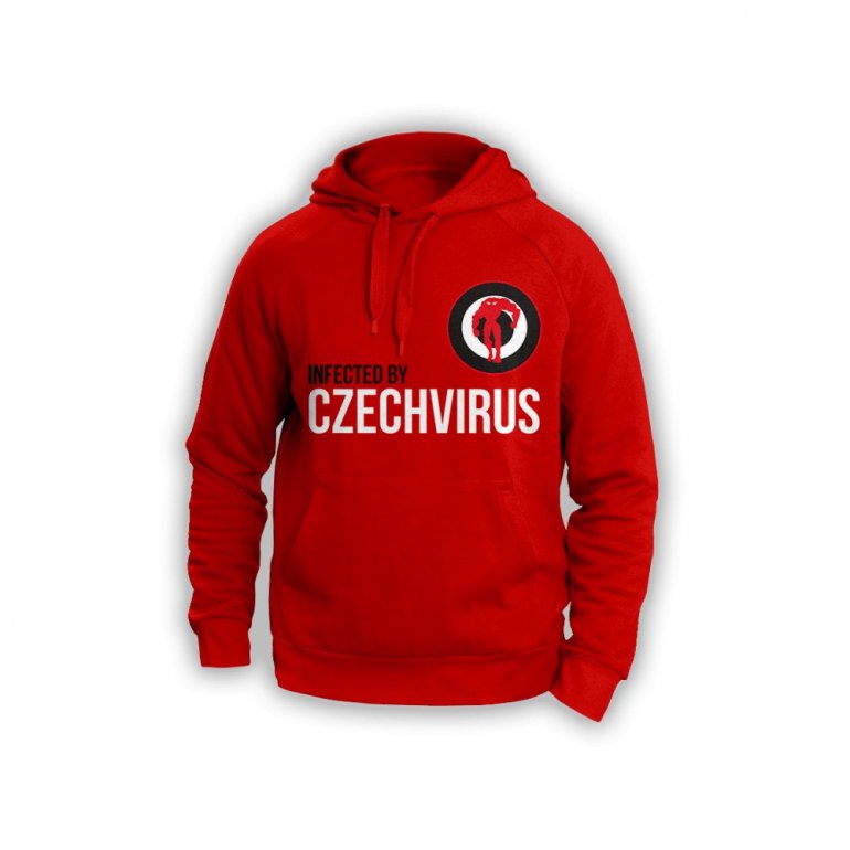 Czech Virus Mikina Czech Virus® Unisex - červená Vel. S