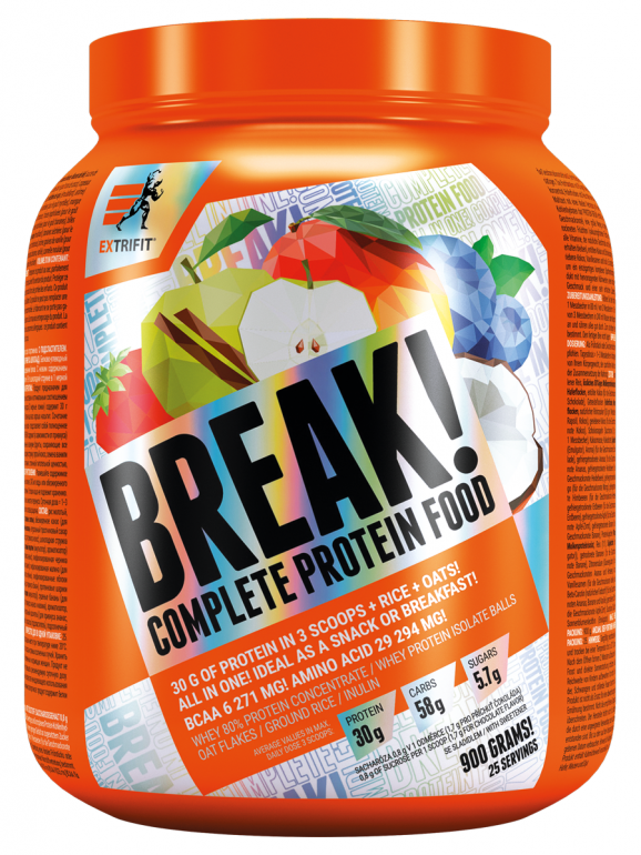 Extrifit Protein Break 900 g DÓZA - Borůvka