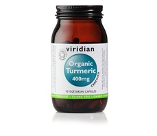 Viridian Nutrition Viridian Organic Turmeric 400 mg 90 kapslí