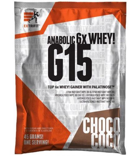 Extrifit G 15 Anabolic Gainer 45 g - Čokoláda-kokos