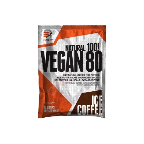 Extrifit Vegan 80 35 g - Lískový ořech