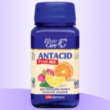 VitaHarmony Antacid Fruit MIX, pomeranč, citron, malina  - žvýkací tablety