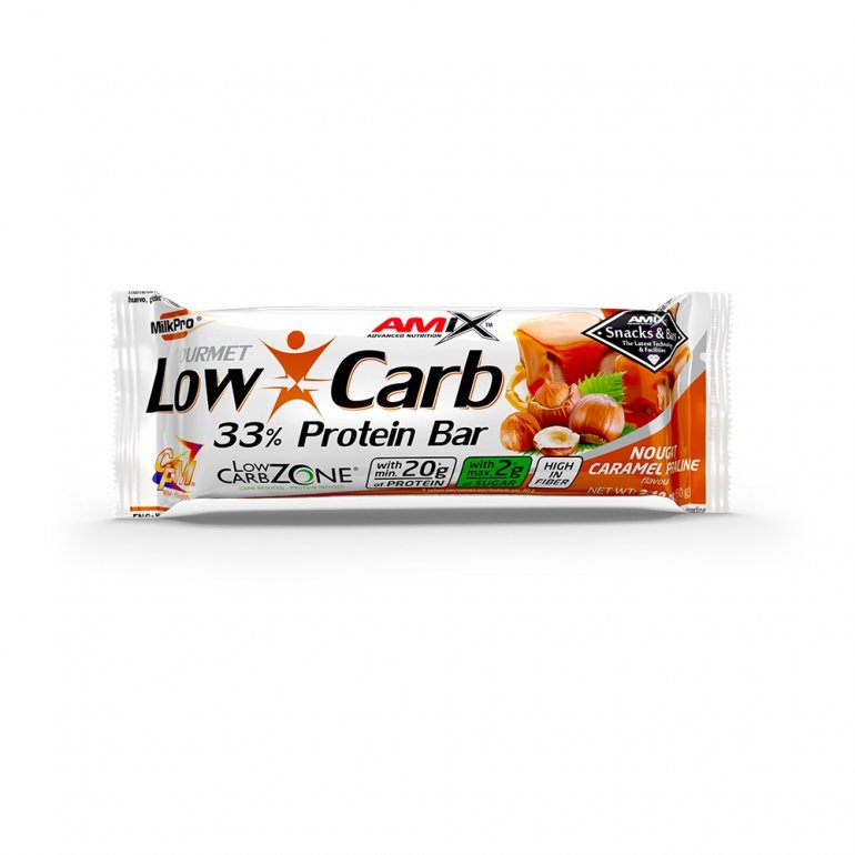 Amix Low - Carb 33% Protein Bar 60 g - Arašidové máslo/sušenka