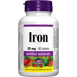 WEBBER NATURALS Iron (železo) 90 tablet
