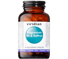 Viridian Nutrition Viridian Magnesium B6 & Saffron 60 kapslí