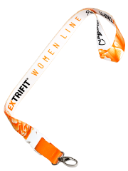 Extrifit Klíčenka na krk Women Line - Bílo - oranžová