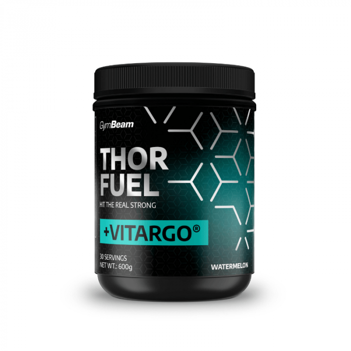 GymBeam Předtréninkový stimulant Thor Fuel + Vitargo 600 g - Mango / maracuja