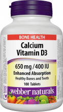 WEBBER NATURALS Calcium Vitamin D3 100 tablet