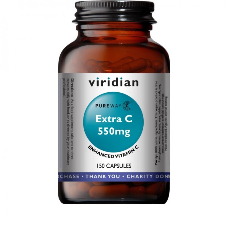 Viridian Nutrition Viridian Extra C 550 mg 150 kapslí
