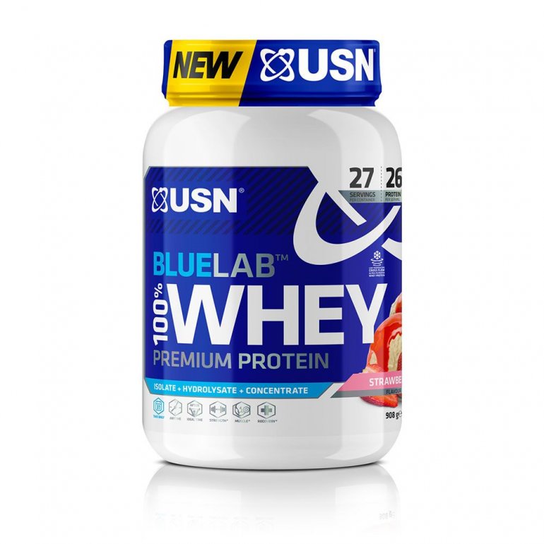 USN BlueLab 100% Whey Protein Premium 908 g - Vanilka