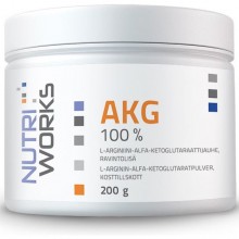 NutriWorks AKG 100% 200 g (L-arginin-alfa-ketoglutarát)