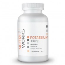 NutriWorks Potassium 300 mg 120 kapslí