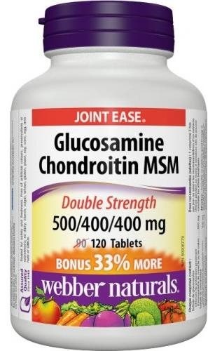 Webber Naturals Glucosamine Chondroitine MSM 500/400/400 mg 120 tbl
