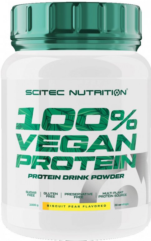 Scitec Nutrition 100% Vegan Protein 1000 g - Sušenka/hruška