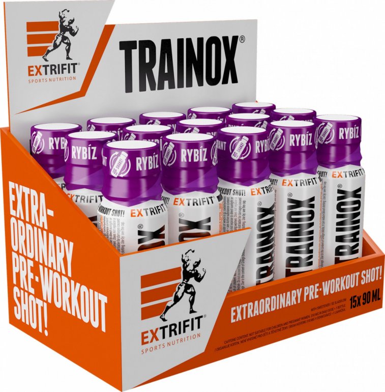 Extrifit Trainox Shot 15x90 ml - Černý rybíz