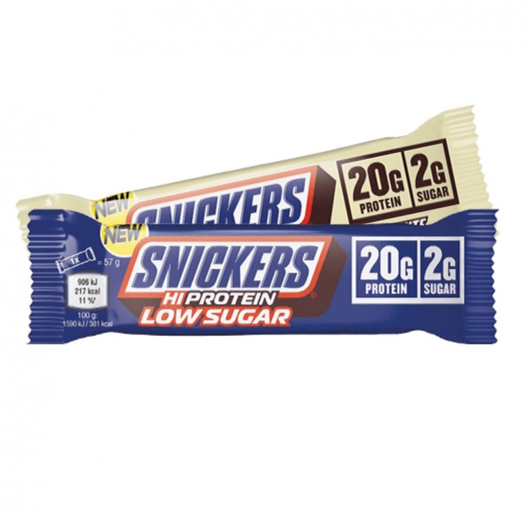 Mars Snickers Hiprotein Low Sugar 57 g - White chocolate