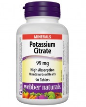 Webber Naturals Potassium Citrate 99 mg 90 tablet