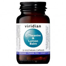 Viridian L-Theanine & Lemon Balm 30 kapslí (L-Theanin s meduňkou)