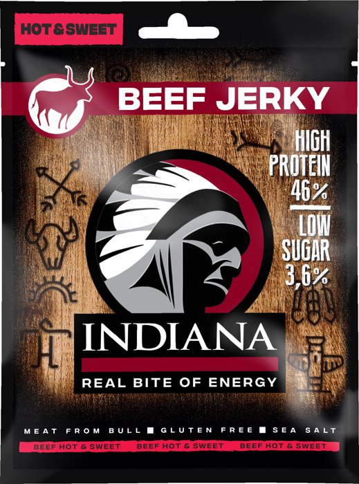 Indiana JERKY sušené maso 25 g - Krůtí